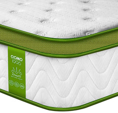 Twin Gel Hybrid Mattress – 10 Inch Euro Top, Pocket Springs, Medium Firm