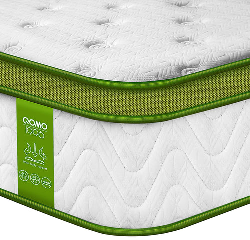 Twin Gel Hybrid Mattress – 10 Inch Euro Top, Pocket Springs, Medium Firm