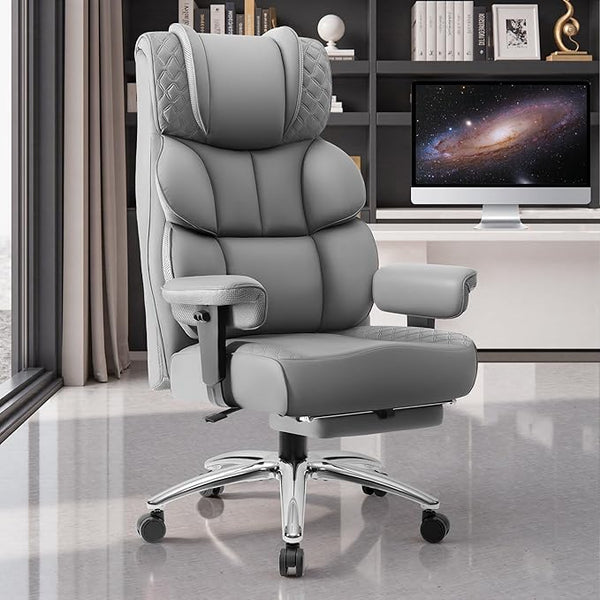 Big & Tall Ergonomic Executive Office Chair with Footrest