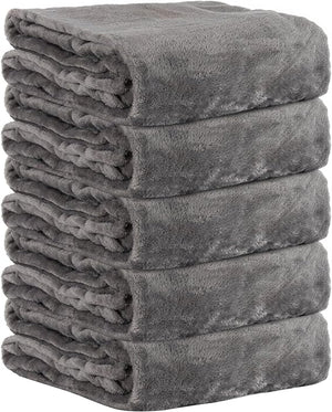 Bulk Fleece Throw Blankets 24 Pack 50x60 Polyester