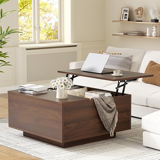 Lift Top Coffee Table with Hidden Storage