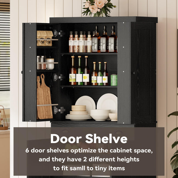 Kitchen Pantry Cabinet 72"
