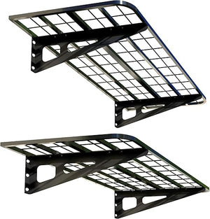 4-Pack Wall-Mounted Garage Shelving System – Heavy-Duty Steel, 840 lb Capacity
