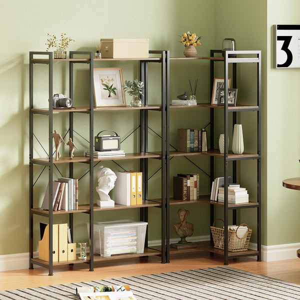 5-Tier Deformable Corner Bookshelf