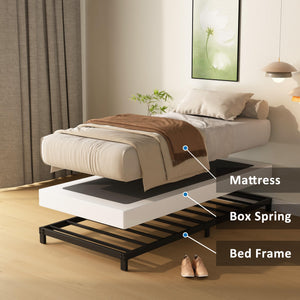 4-Inch Low Profile Box Spring with Fabric Cover