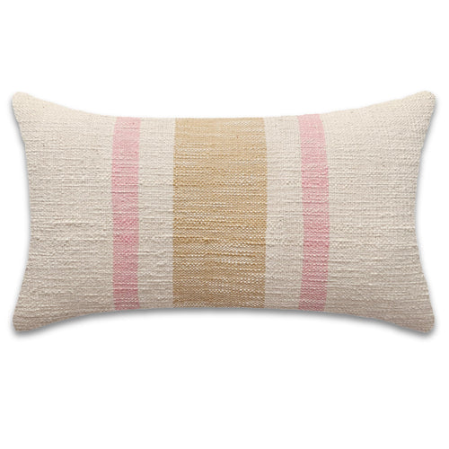 Cotton Textured Lumbar Pillow Cover 14x24