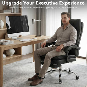 Big and Tall Ergonomic Office Chair with Footrest