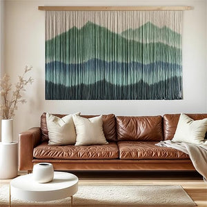 Extra Large Macrame Wall Hanging Dip-Dyed Tapestry