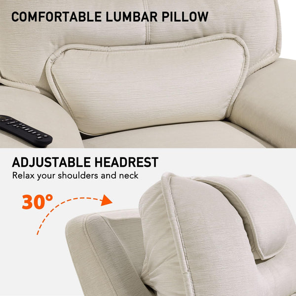 Zero Gravity Power Recliner Chair with Heat & Massage