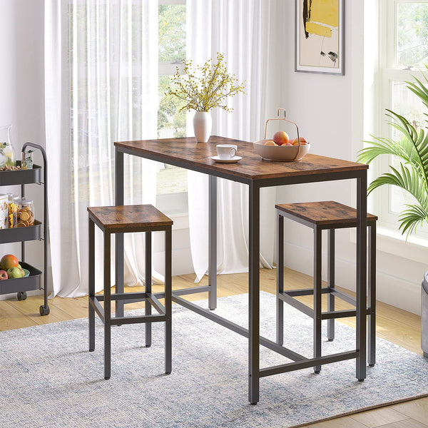 Rectangular Bar Height Table – Industrial Counter Height Dining Table