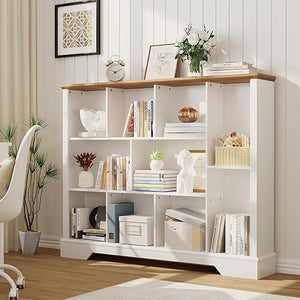 10-Cube Storage Organizer Bookshelf – 4-Tier Shelving Unit