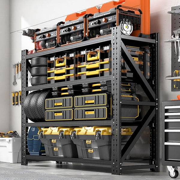 Heavy Duty Garage Storage Shelving Unit, 4-Tier Metal