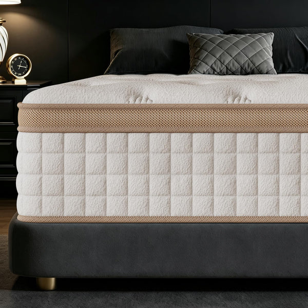 12-Inch Hybrid Queen Mattress – Cooling Gel Memory Foam & Pocket Springs