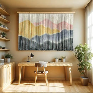 Extra Large Macrame Wall Hanging Dip-Dyed Tapestry