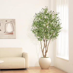 Artificial Olive Tree with Realistic Fruits & Sturdy Base