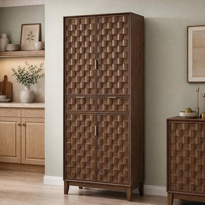 71" Tall Pantry Cabinet with Doors, Drawers & Adjustable Shelves