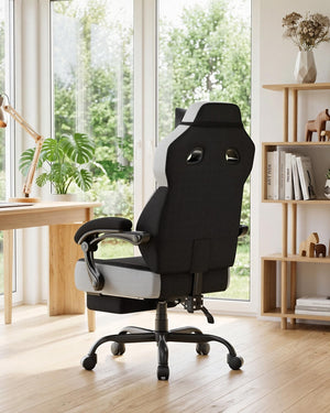 Big & Tall Gaming Chair with Footrest & Recliner