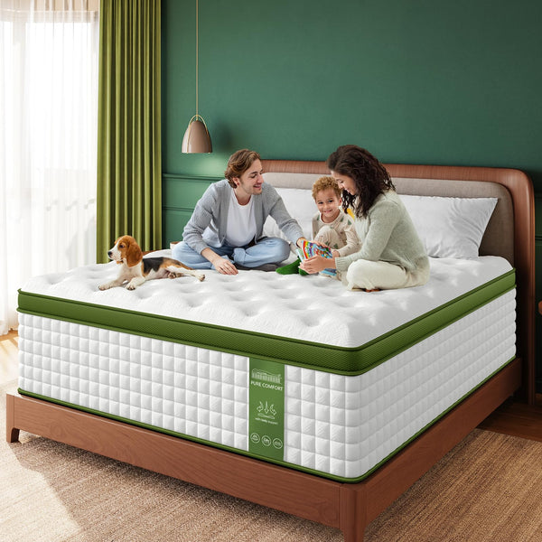 14-Inch Firm Queen Hybrid Mattress with Cooling Gel Memory Foam