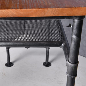 Industrial Pub Bar Table – Pine Wood Top & Steel Frame