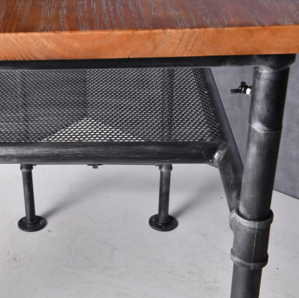 Industrial Pub Bar Table – Pine Wood Top & Steel Frame
