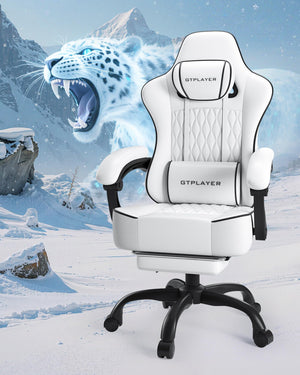 Big and Tall Gaming Chair with Footrest