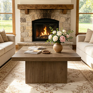 Square Coffee Table with Large Tabletop