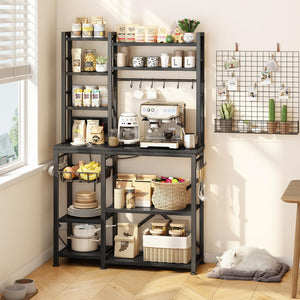 10-Shelf Kitchen Baker's Rack with Power Outlet