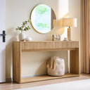 63" Fluted Console Table with Drawers