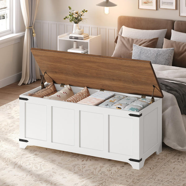 Storage Chest & Toy Box with Safety Hinges