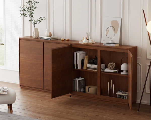 Mid Century Modern Sideboard Buffet Cabinet with 2 Doors