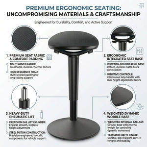 Standing Desk Perch Stool with Memory Foam Seat