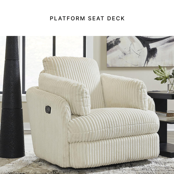 Swivel Glider Rocker Recliner with Bolster Pillows and Hidden Storage