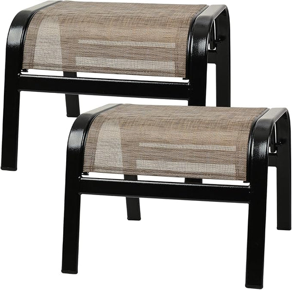 Outdoor Ottoman Footrest Set of 2
