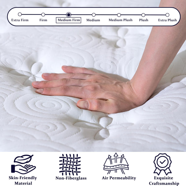 Hybrid Mattress with Pocket Springs & Gel Memory Foam | Euro Top | Multiple Sizes