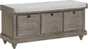 Coastal Lift-Top Storage Bench with Louvered Front