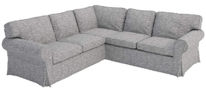 Ektorp 2+2 Corner Sofa Slipcover Set – Polyester Flax