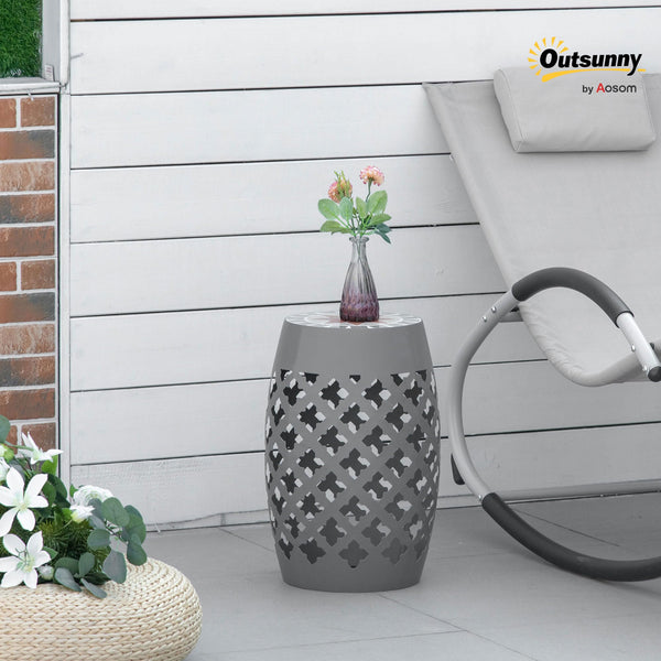 Mosaic Round Outdoor Side Table