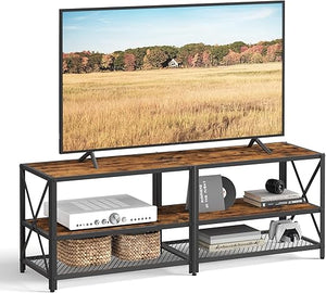 TV Stand for 65-Inch TVs, Entertainment Center with Adjustable Shelf, 58-Inch