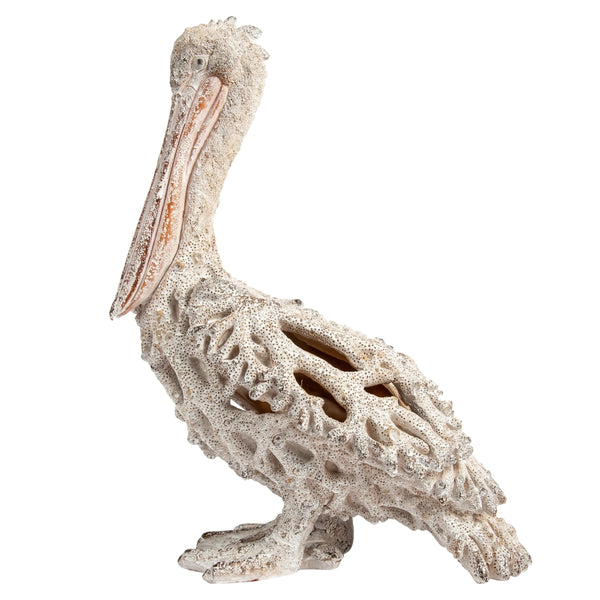 Coastal Pelican Figurine – Polystone Beach Statue