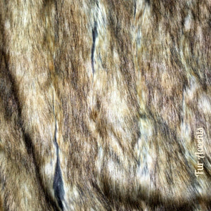 Brown Faux Fur Pillow Cover Sham 16x16 — Two-Sided, Handmade