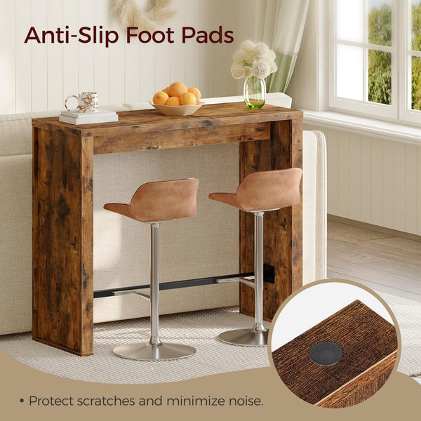 Industrial Bar Table with Footrest