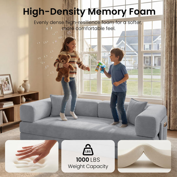 78.8" Convertible Futon Sofa Bed