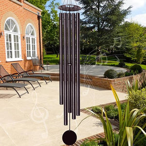 65-Inch Extra Large Outdoor Wind Chimes – Deep Tone Aluminum