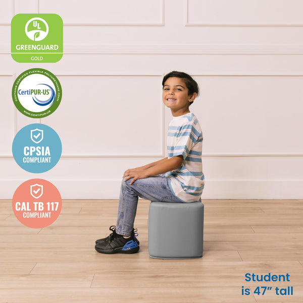 Toddler Modular Foam Stool Set – Flexible Seating, 2-Pack