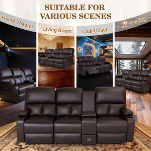 Recliner Loveseat with Massage & Heat