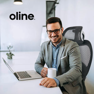 Ergonomic Mesh Office Chair with 4D Armrests, 3D Lumbar Support & Blade Wheels