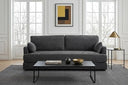 83" Chenille 3-Seat Sofa with T-Cushion & Solid Wood Frame