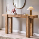 63-Inch Farmhouse Console Table with 2 Drawers