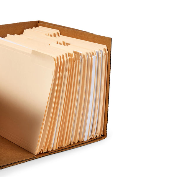 Corrugated Cardboard Filing Boxes with Lift-Off Lid