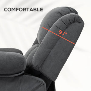 Power Lift Recliner Chair with Massage, Heat & USB Port – Gray